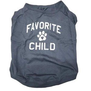 Favorite Child Raglan Dog Pullover - Gray MEDIUM